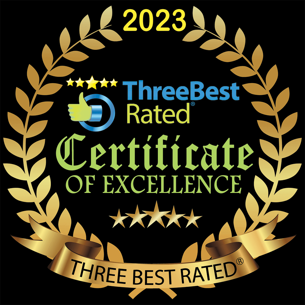 Three Best Rated PNG Gold Badge with transparent background